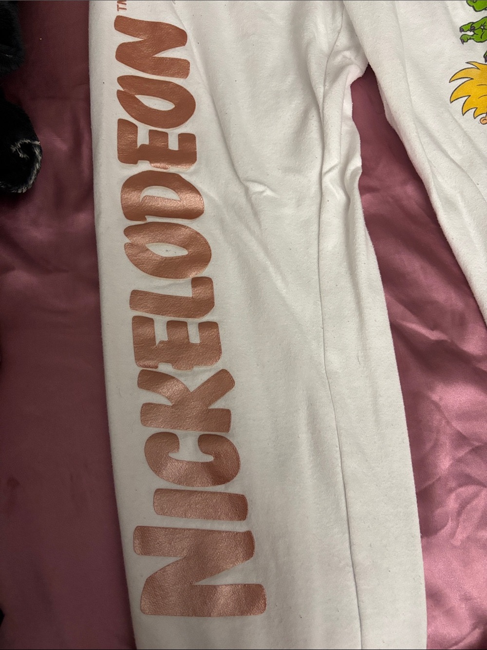 Nickelodeon White Sweatpants with Colorful Rugrats Graphics - Picture 2 of 4